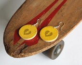 Recycled Skateboard Earring Flats-Broken