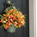 Spring Tulips - Bucket of Spring Tulips - Front Door Wreath