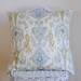 Ikat Print Pillow Cover 18x18 inch Linen Blend by Robert Allen