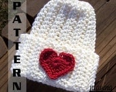 Easy Crochet Pattern Ribbed Infant Hat - newborn to 3 years - Pattern 304 INSTANT DOWNLOAD