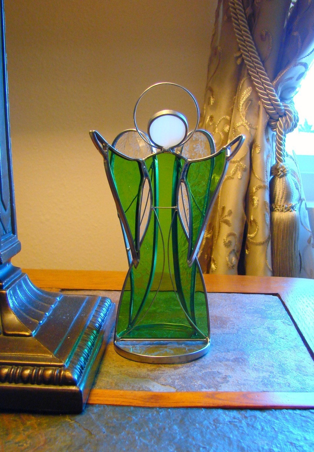 Welcome Angel - Stained Glass Standing Angel