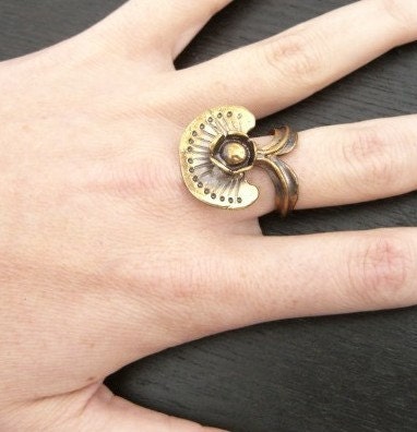 Vintage 1960's Seppo Tamminen Brass Ring