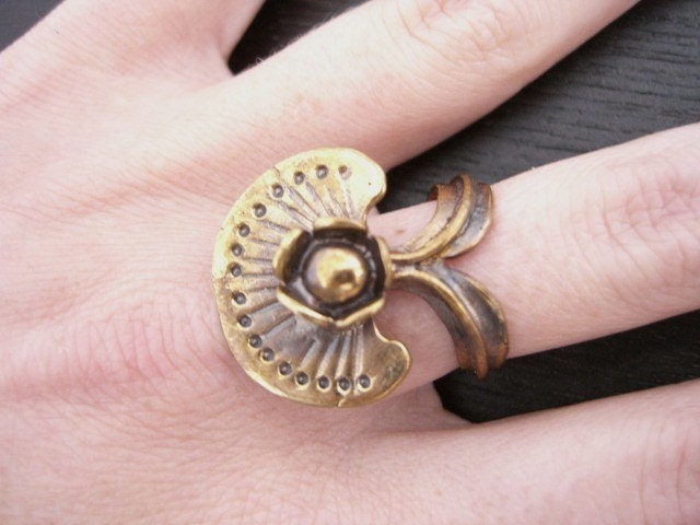Vintage 1960's Seppo Tamminen Brass Ring