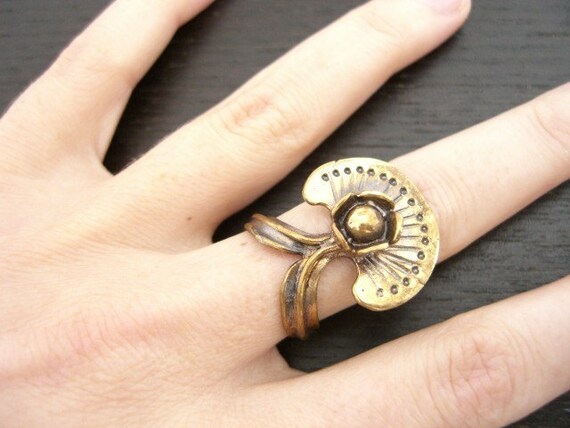 Vintage 1960's Seppo Tamminen Brass Ring