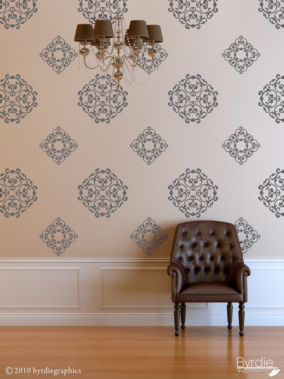 Vinyl Wall Decal, Classic Medallions - 24 Graphics, Wallpaper, Stickers item 10034