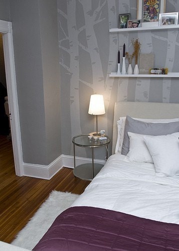 Birch Tree Drawing- For Wall Mural