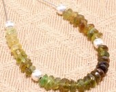 Faceted Chrome Tourmaline Rondelle Gemstone Beads 3mm 31 pcs
