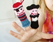 Pirate Fun Finger Puppets (Includes 2 Pirates, Crocodile, Monkey and Parrot.)  We can create custom listings of individual puppets or puppet sets.