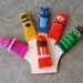 Friendly Monster Finger Puppet Set.  We can create custom orders of individual puppets or puppet sets.