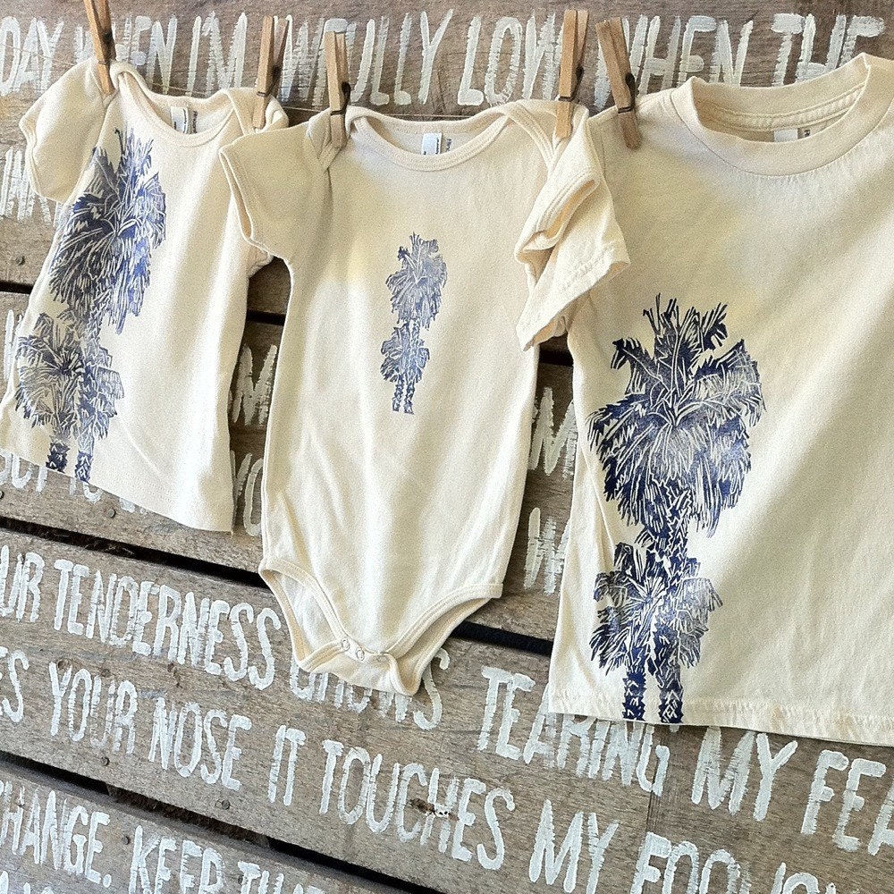 Palm Trees - Children's Organic One-piece or T