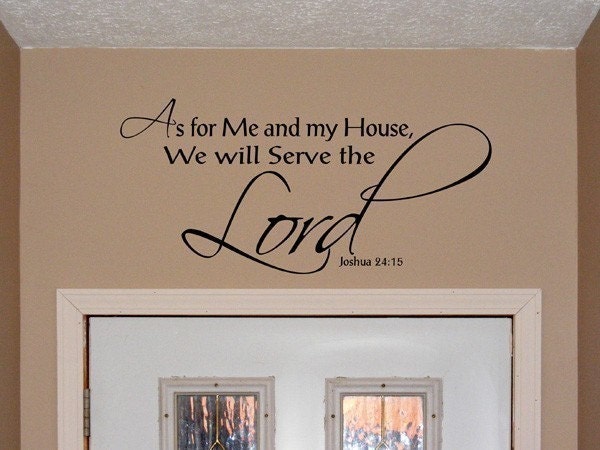 Vinyl Decal Serve the Lord