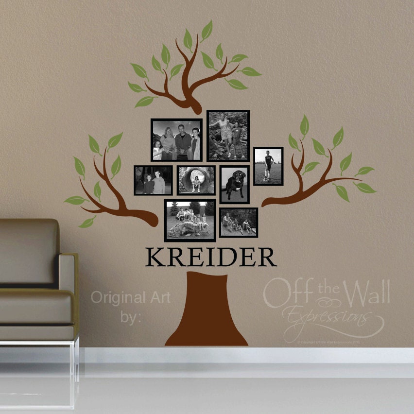 Personalized Family Tree Vinyl Decal
