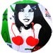 big cherries (2.25-inch magnet pinback button badge keychain bottle opener pocket mirror)