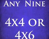 Customize Any 9 Photographs to be 4x4 or 4x6 - Original Fine Art Photograph - Personalize It - You Pick the Photographs