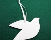 Wool Felt Dove Gift Tags, Ornaments