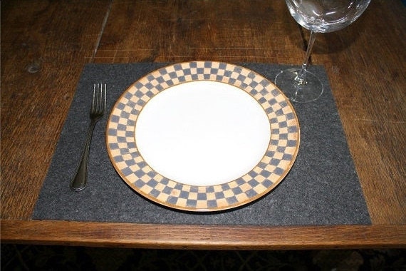 Felt Placemat in 3mm Thick Virgin Merino Wool Felt- Any color