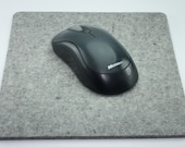 Felt Mouse Pad in 5mm Thick Virgin Merino Wool Felt, Granite