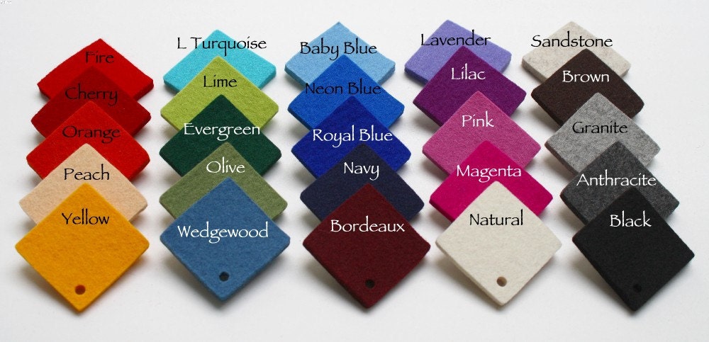 Round Mouse Pad in 5mm Thick Virgin Merino Wool Felt- Anthracite