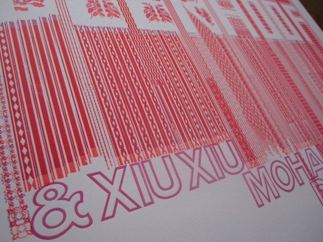 Deerhoof and Xiu Xiu Gig Poster