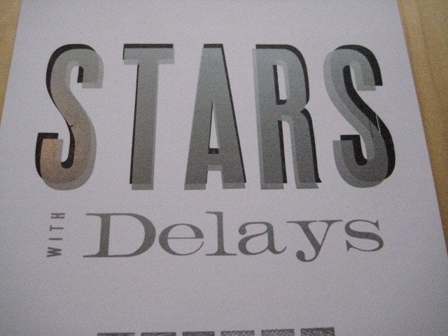 STARS Gig Poster - Hand Letterpressed