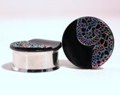 Black Lace Plugs 1 Inch 25mm