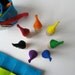 Waldorf toys - Travelling roll-up rainbow gnome -