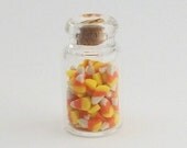 Miniature Jar of Candy Corn Charm - jessieraye