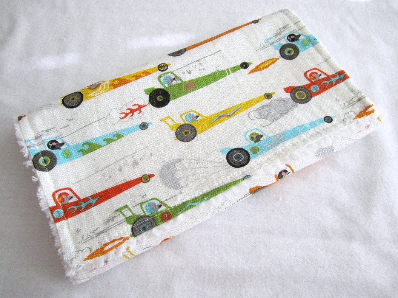 Rat Race Chenille Burp Cloth