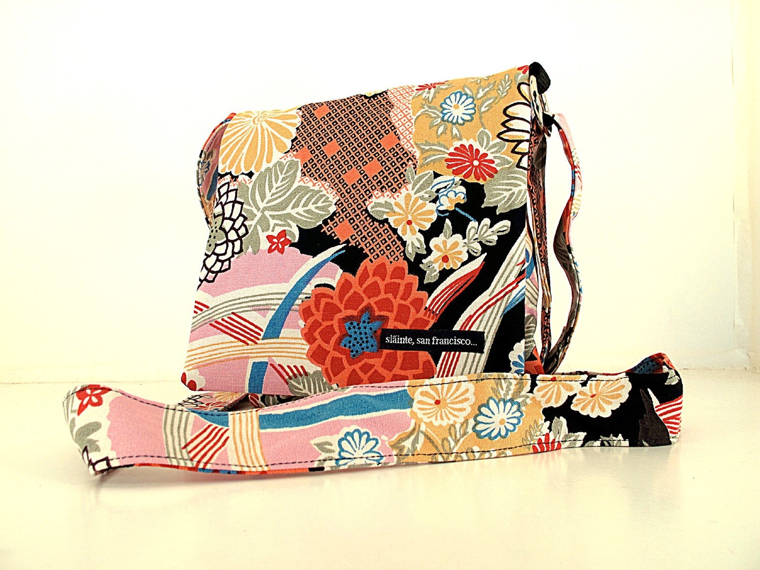 Hip Bag in "Japanese Print" Fabric.