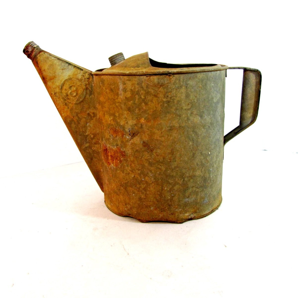 Vintage Galvanized number 8 Watering Can