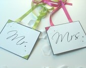 Wedding Reception- Ceremony-Chair Signs-Vintage Garden collection-Set of 2