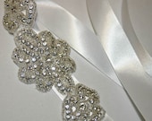 Rhinestone Sash or Headband, Wedding Belts, Sashes, Ribbons, Ties - Bridal Accessories