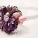 Vintage flower headbands for women in purple and pink