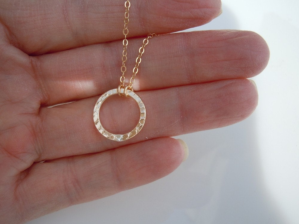 Karma Circle Necklace in 14kt Gold Filled