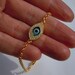 Kelly Ripa Evil Eye Bracelet in Gold