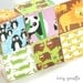 JUMBO Personalized Nursery Wooden Blocks Zoo Safari Animal Wooden Baby Letter Blocks