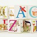 DELUXE Alphabet Wooden Baby Blocks wood toy building blocks eco friendly children toy - set of 12 in two sizes