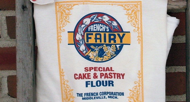 Frenchs Fairy Flour Sack Kitchen Towel Choice of Striped or Non-Striped
