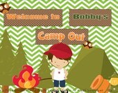 Ultimate Camp Out Party Package PRINTABLE DIY Customizable