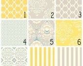 Custom Crib Bedding Set - Taza in Neutral