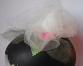 Ivory Tulle Roses Headpiece