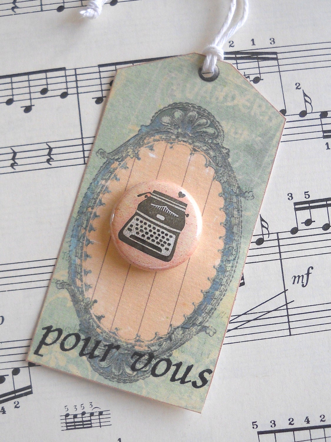 Mini Lapel Pin - Vintage Typewriter