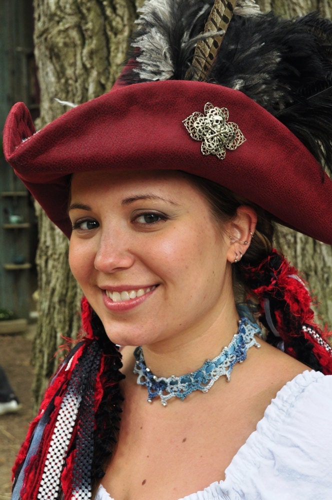 Victorian Choker Necklace - Blue Jeans
