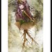 Fine Art Print "Roots" Medium Size 8.5x11 or 8x10 A4 Premium Giclee Print of Original Fantasy Art Fairy Tale Purple
