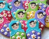 Custom Russian Doll Cookies 1 dozen