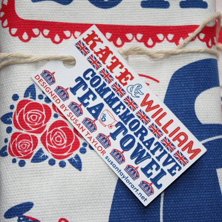 William and Kate Royal Wedding Commemorative tea towel