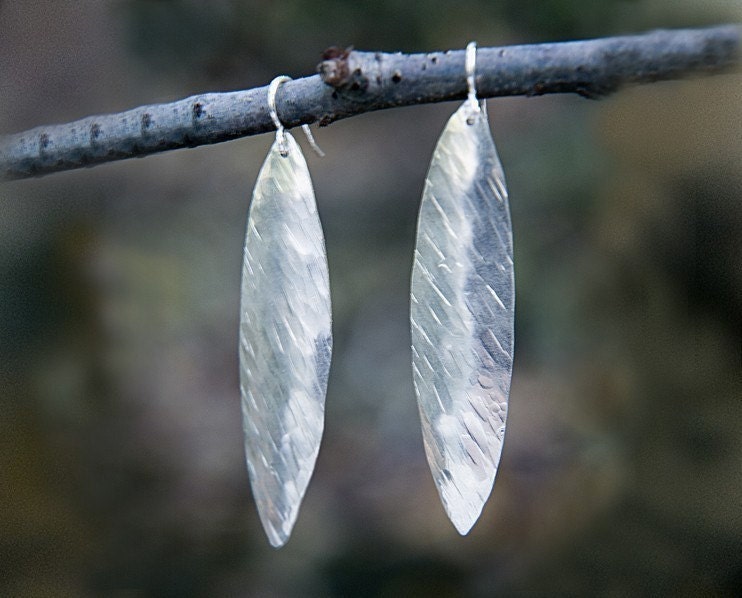 Hammered Longboard Earrings