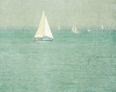 Sail Boat - 5 X 7 Photography Print - Chicago Illinois Lake Michigan Summer Vacation