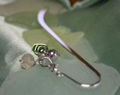 Green Sea Glass 3 in 1 Mermaids Bauble - Bookmark PENDANT Hair Pin