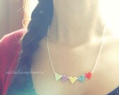 Necklace Garland Love. Beauty and lovely Heart Bunting Necklace
